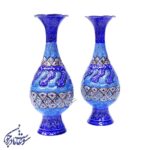 گلدان صراحی میناکاری 25 طرح پنج دوقلو