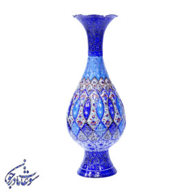 گلدان صراحی میناکاری