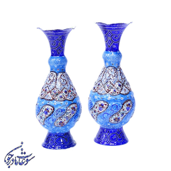 گلدان صراحی میناکاری سایز 16