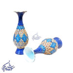 جفت گلدان میناکاری سایز متوسط