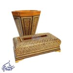 جا دستمال و سطل خاتم مدل پره وارو