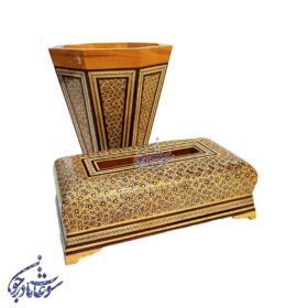 جا دستمال و سطل خاتم مدل پره وارو