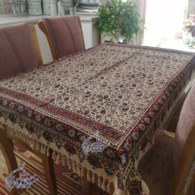 رومیزی قلمکار طرح گل ریز