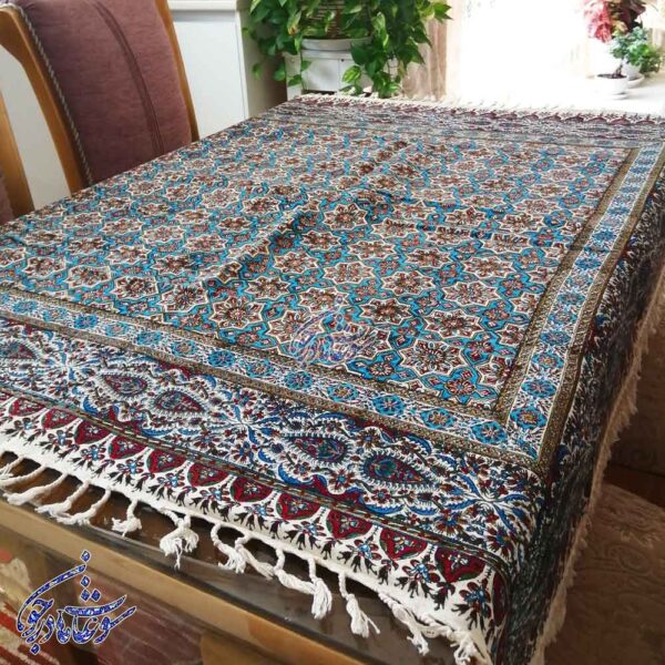 رومیزی قلمکار صادراتی طرح صندوقی