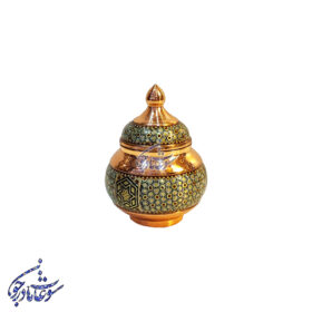 قندان مس و خاتم نقلی