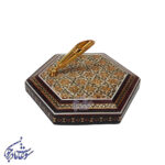 جاقلمی تکی خاتم کاری 6 گوش
