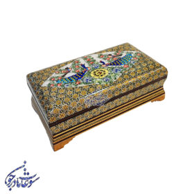 جا قاشق خاتم طرح گل و مرغ