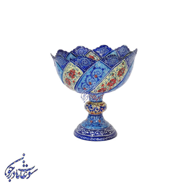 کاسه میناکاری پایه دار سایز 16