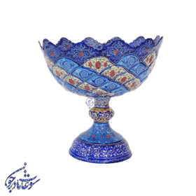 کاسه پایه دار میناکاری