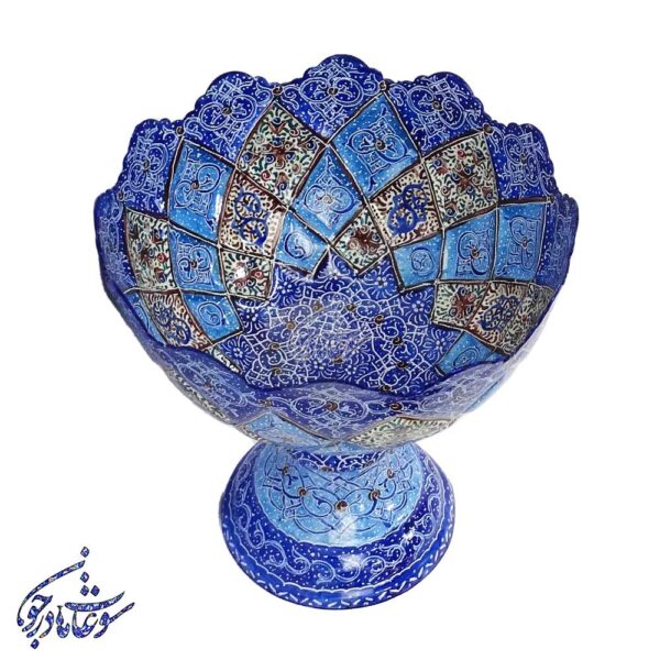 کاسه پایه دار میناکاری - Image 9
