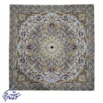 ترمه اصفهان | رومیزی ترمه طرح باغ بهشت