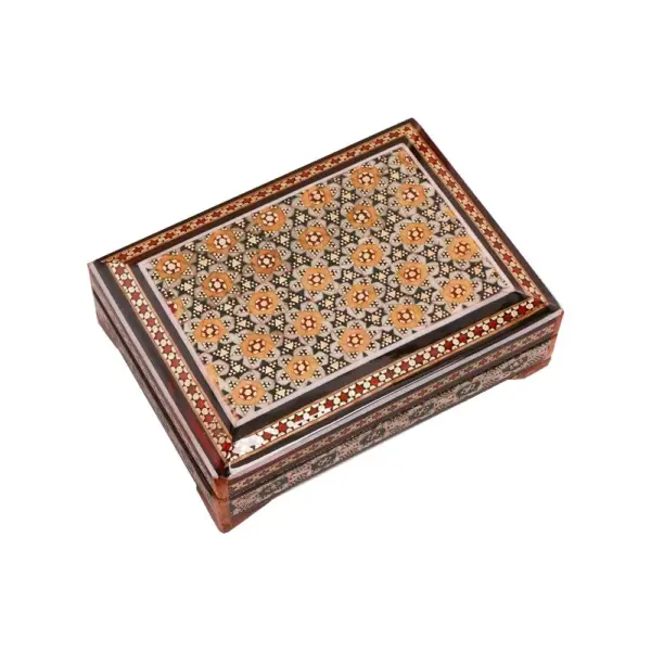 جعبه خاتم کاری (جاپاسوری یا جاکارتی) مدل درب جدا - Image 3