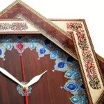 ساعت دیواری خاتم کاری مدل ستاره ای - Image 2