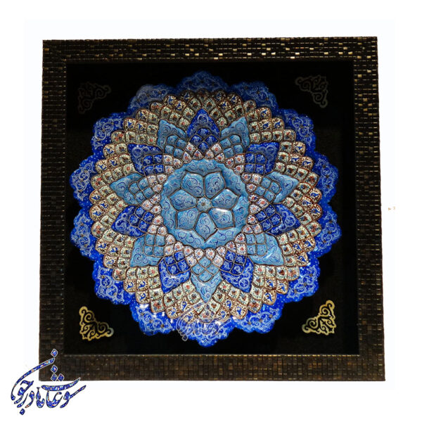 قاب بشقاب میناکاری سایز 30 - Image 3