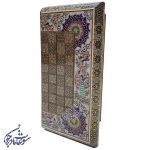 تخته نرد خاتم طرح گل و مرغ