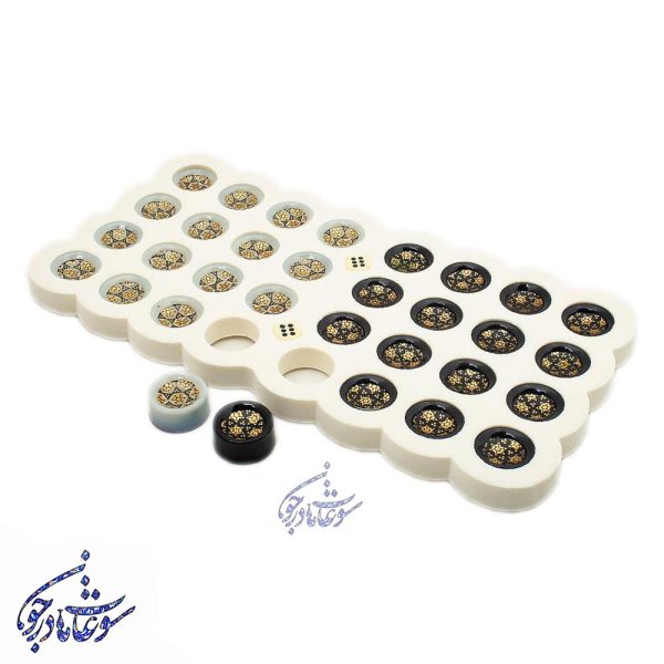 مهره تخته نرد خاتم کاری