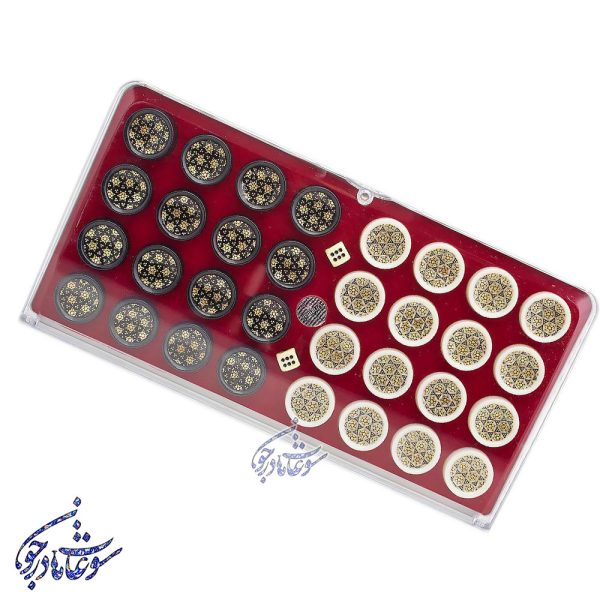 مهره تخته نرد خاتم کاری سایز 50