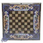 تخته نرد خاتم طرح شکار و چوگان