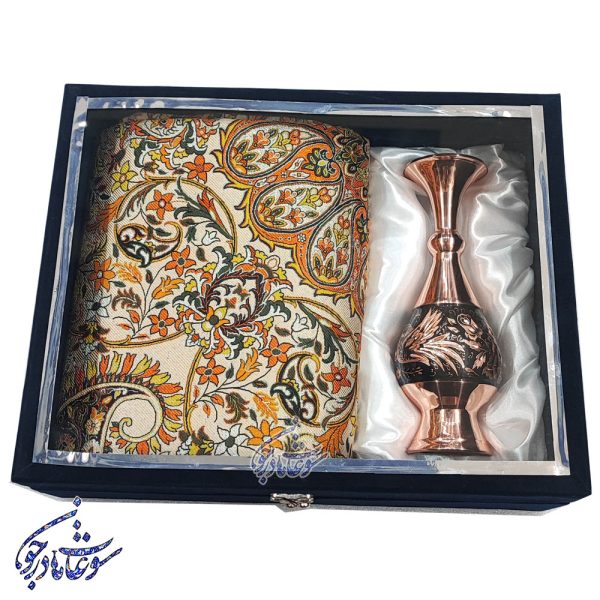 پک کادویی گلدان به همراه پارچه ترمه - Image 9