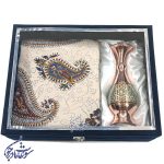 باکس هدیه گلدان سایز 20 و رومیزی قلمکار - Image 4