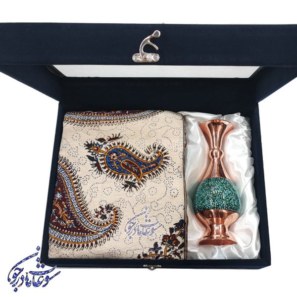باکس گلدان فیروزه و قلمکار