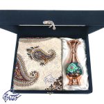 باکس هدیه گلدان سایز 20 و رومیزی قلمکار - Image 7
