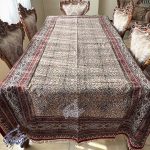 رومیزی قلمکار صادراتی طرح کاشی - Image 3