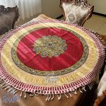 رومیزی قلمکار گرد صادراتی