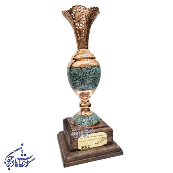 تندیس گلدان فیروزه کوبی - Image 2