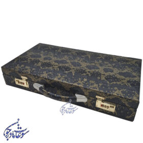 کیف تخته نرد چرمی پوست ماری