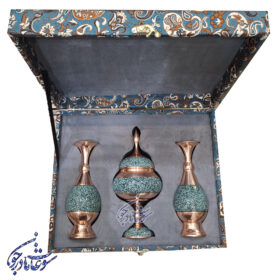 باکس هدیه سه تیکه فیروزه کوبی