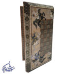 تخته نرد خاتم کاری 40 سانتی طرح شکار - Image 3