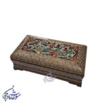 جا قاشق خاتم کاری طرح گل و مرغ خاص - Image 2