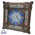 ساعت خاتم چهارگوش طرح گل و مرغ - Image 2