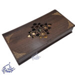 مهره تخته نرد چوبی اعلا جعبه چوبی - Image 12