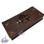 مهره تخته نرد چوبی اعلا جعبه چوبی - Image 13