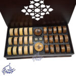 مهره تخته نرد چوبی اعلا جعبه چوبی - Image 4