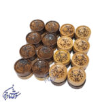 مهره تخته نرد چوبی اعلا - Image 2