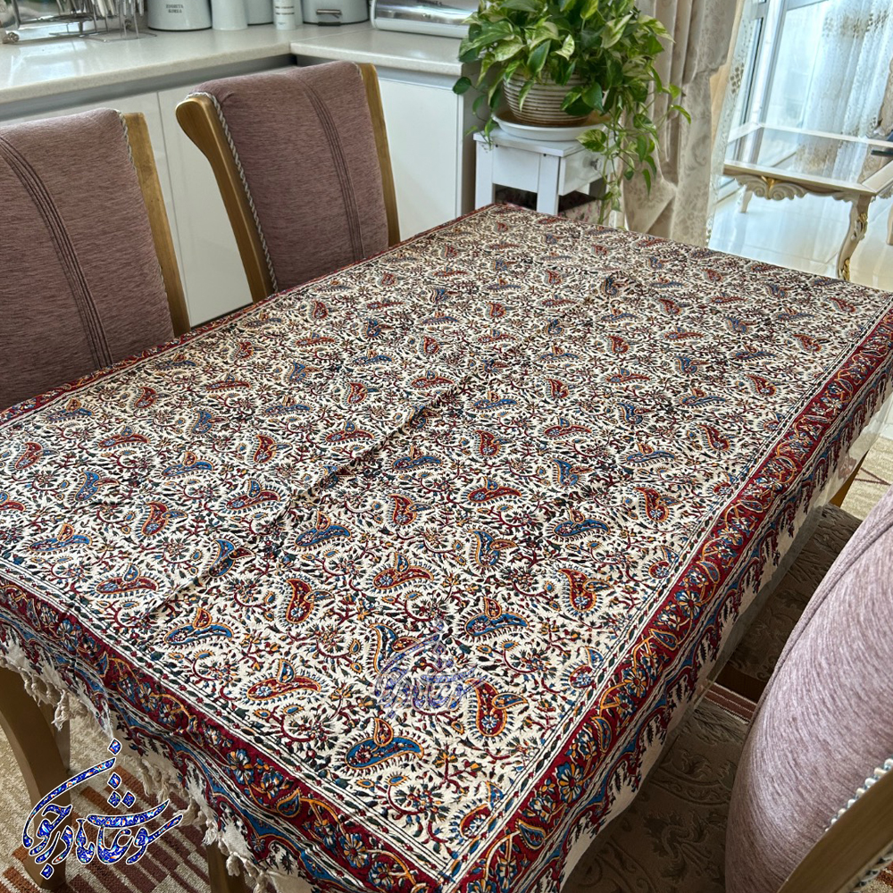 رومیزی قلمکار شش نفره