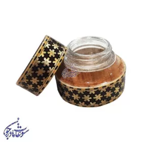 جا زعفرانی | جا زعفران خاتم کاری | ظرف زعفران خاتم