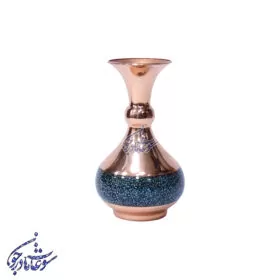 گلدان فیروزه کوب مدل شلغمی سایز 15تک