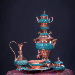 سرویس چایخوری فیروزه کوبی
