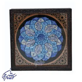 قاب بشقاب میناکاری مشبک سایز 30